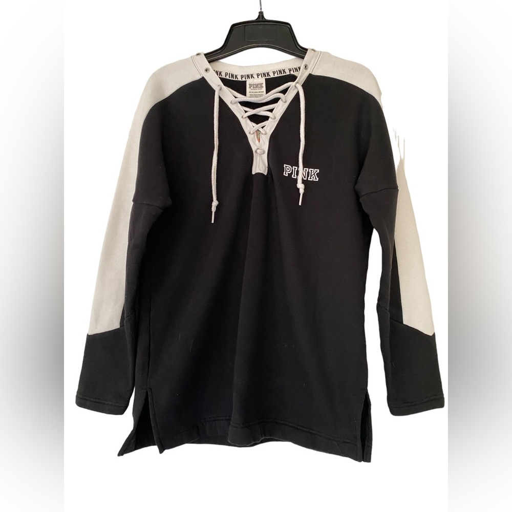 PINK Black Hoodie - Size XS
